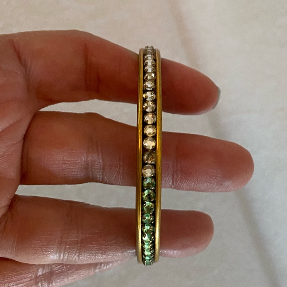 Green Crystal Ombré Bracelet